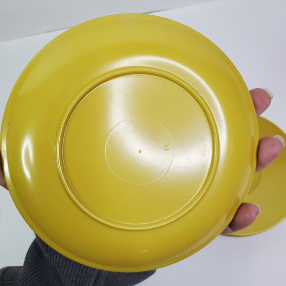 Vtg Melmac Harvest Gold Dishes Lot of 12 Melamine Bowls Platters 1 cup - Picture 7 of 15